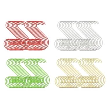 Imagem de Sclmgo 80 Ganchos para Enfeites de Natal, Suportes Decorativos Fáceis de Usar, Acessório Multifuncional de Metal para Lanternas