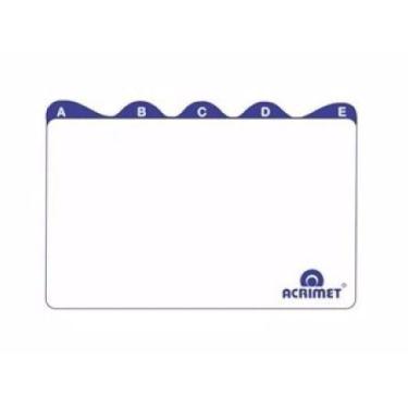Imagem de Divisoria A-z 6x9 Para Fichario De Mesa Acrimet