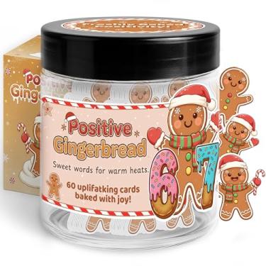 Imagem de Pote positivo com 60 cartões de afirmação, 67 frascos de meme de gengibre, seis sete presentes, suporte emocional, mini mesa, meias para meninas adolescentes,