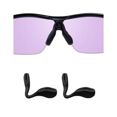 Imagem de Handwith 2 pares de protetores de nariz de silicone macio para óculos de sol Oakley Radar/Radar Range/Radar Pitch, push-in antiderrapante confortável ajuste óculos de nariz peça de nariz kit de