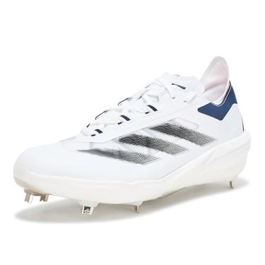 Imagem de adidas Tênis de beisebol masculino Adizero Impact, Branco/preto/azul marinho, 10