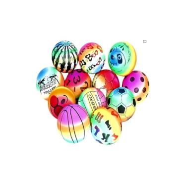 Imagem de Bola de Praia Inflável, PVC, Colorida, 40cm de Diâmetro, para Piscina, Parque, Clube e Lazer, para Crianças Acima de 2 Anos