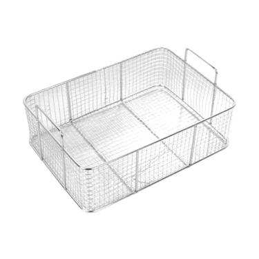 Imagem de Ｂｅｓｇａ Cesto de fritura com peneira, utensílio de cozinha em aço inoxidável, filtro para óleo quente e água, ideal para uso comercial, doméstico e em festas.