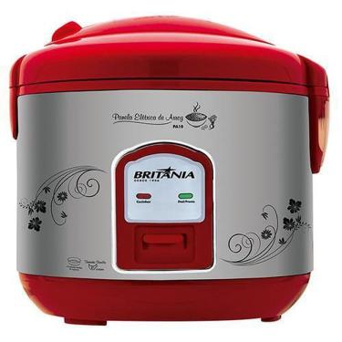 Imagem de Panela de Arroz Elétrica Britânia PA10 10 Xícaras 700W Vermelha - 220V