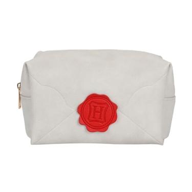 Imagem de Bioworld Harry Potter Hogwarts Bolsa cosmética carta de aceitação com detalhe de lacre de cera