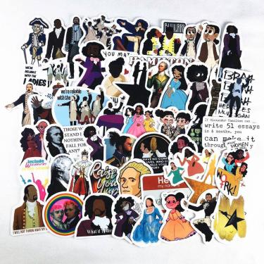 Imagem de Pacote de adesivos Broadway Musical Alexanders Hamiltons 50 unidades