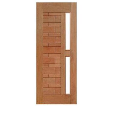 Imagem de Porta Entrada Maciça Pivotante Valência para Vidro - Madeira, 2,10 m (