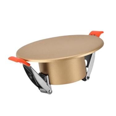 Imagem de MotiveTech Tampa de parede para furo de luminária embutida, montagem na parede, painel de acesso decorativo para furos de ar condicionado, para casa, cozinha e, Ouro