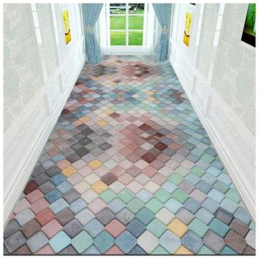 Imagem de SPXMQSS Tapetes de corredor para corredor, tapetes longos, tapetes de cozinha antiderrapantes tapete de cozinha tapete baixo para entrada lavanderia C 120 x 200 cm