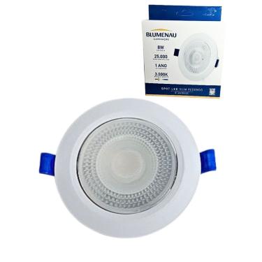 Imagem de Spot Led Slim Redondo 8w 3000k (AMARELO) - Blumenau