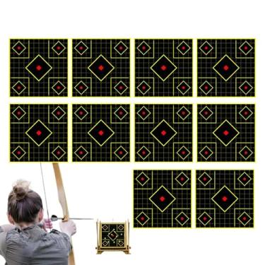 Imagem de Alvos Para Tiro | 10 Unidades 30x30 cm - Alvos De Pontaria,Para Pratica Ao Ar Livre Treino Interno E Recreacao No Quintal
