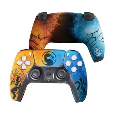 Imagem de Morrtal Kommbat Custom PS-5 Controller Wireless compatible with Play-Station 5 Console by BCB Controllers | Proudly Customized in USA with Permanent HYDRO-DIP Printing (NOT JUST A SKIN)