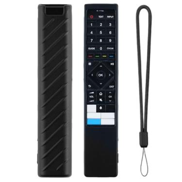 Imagem de JCMOYUTY Capa para controle remoto Hisense ERF3B72H, capa protetora de silicone preta