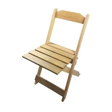 Imagem de Cadeiras Madeira Dobrável Balcão Bar Área Gourmet Envernizada/Natural cadeiras dobráveis para Balcão, Área Gourmet e Varanda(Natural)