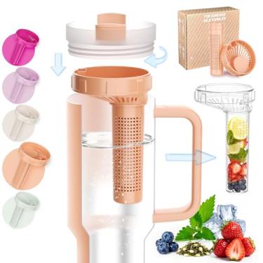 Imagem de Infusor de chá Stanley para copo de 850 g e copo de 1134 g, acessórios para copos Stanley | Trava giratória para chá à prova de vazamento, frutas e bebidas frias | reutilizável, livre de BPA, lavável