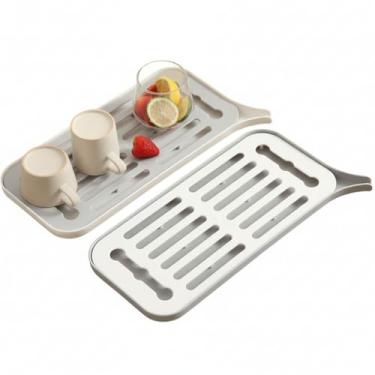 Imagem de Escorredor de Louças Retrátil Easy Kitchen em Silicone e Plástico