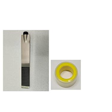 Imagem de KES Cabeça de chuveiro de mão de substituição BRASS Chuveiro de banheiro estilo quadrado contemporâneo níquel escovado, P135B-BN