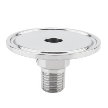 Imagem de CLAHJQX Adaptador macho NPT de 1,5 polegada para 1/4 polegada, encaixe sanitário de aço inoxidável 304 para sistemas de cervejaria, laticínios, bebidas e fermentação caseira