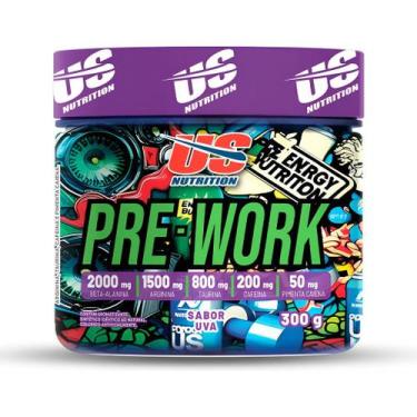 Imagem de Pré Treino Us Nutrition 300g + Crea Monster Bolic Creatina 300g - Red 