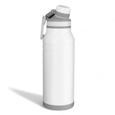 Imagem de Garrafa Térmica em Aço Inox 1,2L com Alça e Bico – Branca – Garrafa para Água, Academia, Trabalho e Atividades ao Ar Livre