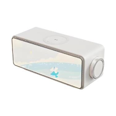 Imagem de Generic Caixa de Som Portátil BT5.3 com Luz Noturna e Ruído Branco para Escritório, Quarto e Mesa, Branco