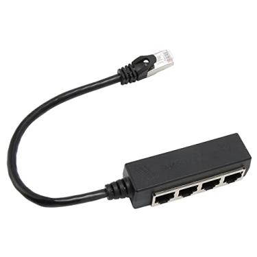 Imagem de Generic Cabo Divisor Ethernet Rj45, Blindagem de Interferência de Sinal para Fácil Expansão de Rede para Usuários de Laptop, Preto Abs 1 X Porta de Rede Rj45