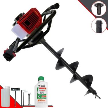 Imagem de Perfurador Anmax Gs520b 52cc + Broca 80x20 + óleo Stihl