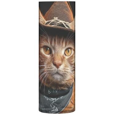Imagem de Gato Engraçado Animal Bonito Plástico Vaso Redondo Bonito Cilindro Vasos de Flores para Buquê Decoração de Casa Moderna Exclusiva, 30 cm x 9,9 cm