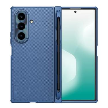 Imagem de LYJSMGZ Capa magnética para Samsung Z Fold 7, com Stylus Full Camera Protection Capa à prova de choque capa fina antiderrapante suporta carregamento sem fio, azul, Z Fold 7