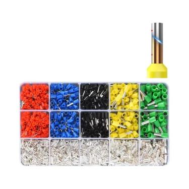 Imagem de Kit De Terminais De Fio De Cobre Isolado Conector De Crimpagem Termina