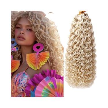 Imagem de Cabelo Sintético Natural Preto GoGo Curl Para Crochê, Ondas De Praia, 