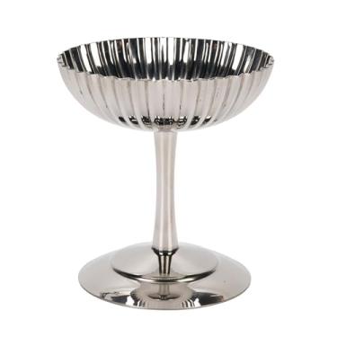 Imagem de Phefop Copo de Sorvete, Tigelas de Sobremesa de Aço Inoxidável, Mini Copos Redondos de Iogurte, Lanche, Doces, Salada, Pudim de Frutas, Festa de Natal