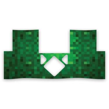 Imagem de Rockadex - Adesivo de decalque compatível com bomba de insulina Medtronic, adesivos de vinil de qualidade, decalques de vinil personalizados para bomba de insulina. (pixels verdes)