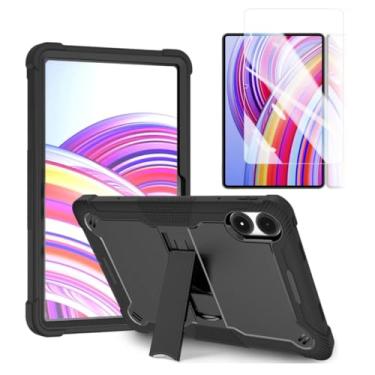 Imagem de Capa Robusta Compatível com Tab Poco Pad 12.1 Polegadas e Redmi Pad Pro 12.1 2024 + Película de Vidro 9H