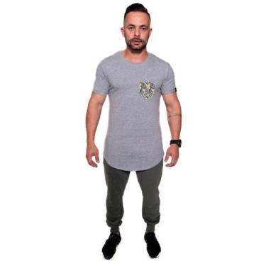 Imagem de Camiseta Longline confort Kruger's Concept Bolso False 01 - Masculino 