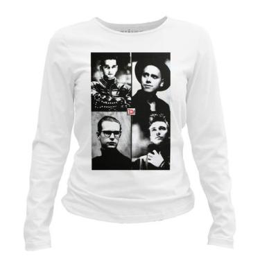Imagem de Camiseta manga longa feminina - Depeche Mode - 101, Branco, Branco, GG