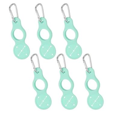 Imagem de YELARXI Clipe de garrafa de água, suporte de silicone para garrafa de água com clipe de fivela para pendurar porta-chaves com laço de toalha para acampamento ao ar livre, caminhadas, viagens (pacote