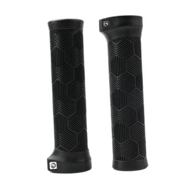 Imagem de Baoblaze Conjunto de 2 Manoplas de Guidão para Bicicleta com Trava, Macias e Fáceis de Instalar, Portáteis e Ideais para Praia, Preto