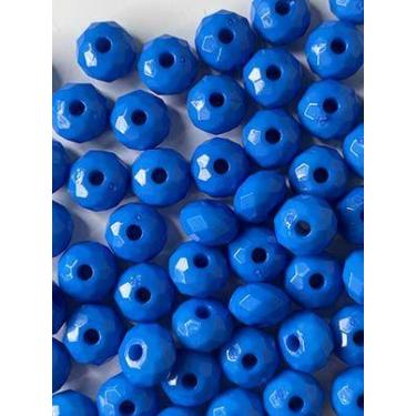 Imagem de Rondela Cristal Acrílico/ Azul Royal 10mm aprox.2000 peças 500g - La M
