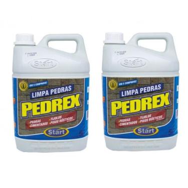 Imagem de KIT 2 Limpa Pedra Concentrado Pedrex Start 5l
