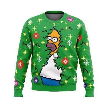 Imagem de Moletom Unissex Disney Homer Bush Meme the Simpsons Com Gola Redonda, 