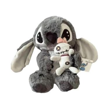 Imagem de Almofada De Pelúcia Preta E Cinza Em Forma De Boneca, 35-45cm, Brinque