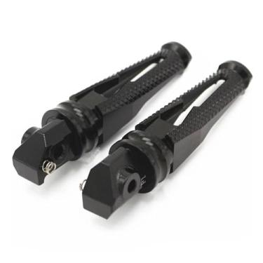Imagem de Anti-derrapante Pedais de alumínio para passageiros traseiros, para cbr600rr f5 cbr10000rr f4 f4i cbr650f cbr500r cbr500f(Preto)