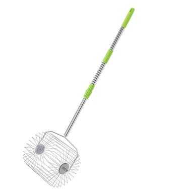 Imagem de Fockety Coletor de Bola de Tênis, Recuperador de Bola de Tênis Retrátil de Aço Inoxidável, Seletor Portátil de Rolamento Rápido e Sem Esforço Com Alça Telescópica (S)