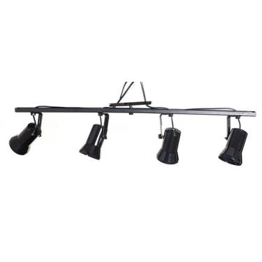 Imagem de Trilho Spot Direcionável Luminária Teto Preto/ Branco - SYKA LIGTH, 2 