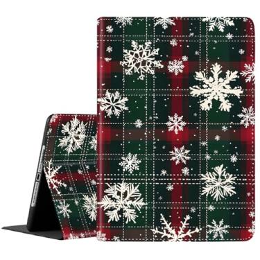 Imagem de Capa para Samsung Galaxy Tab S10 Lite/S10 FE 2025/ S9 FE 10,9 polegadas/S9 11 polegadas 2023, capa fina dobrável com suporte para despertar/hibernar automático para Galaxy Tab S10 Lite, flocos de neve