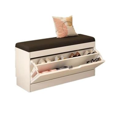 Imagem de KHUTRW3D Banqueta independente para troca de sapatos, varanda, porta de casa, armário de sapatos com tira longa