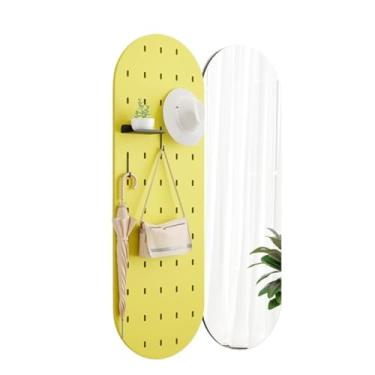 Imagem de x3anggyt5 Espelhos de comprimento total placa perfurada espelho de entrada entrada doméstico oculto push-pull espelho de comprimento total espelho de montagem na parede espelho de corpo inteiro