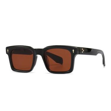 Imagem de Óculos de Sol UV400 - Jelly Color Rivets Gradient Punk para Homens e Mulheres, Esportes ao Ar Livre, Corrida e Ciclismo, C6 preto chá