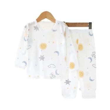 Imagem de Conjunto De Pijamas De Algodão Para Bebês De 0 a 5 Anos, Pijamas De Ma